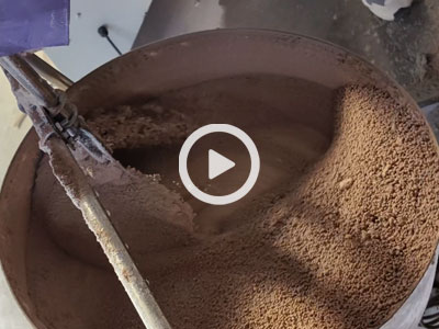 圆盘造粒机猫砂试验